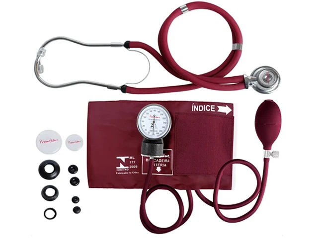 Kit Esfigmomanômetro + Estetoscópio Rappaport Premium