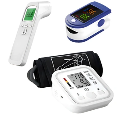 Kit Saúde 3 Em 1 - Medidor De Pressão, Termômetro e Oxímetro
